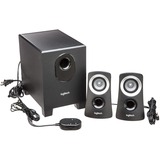 Logitech 980-000413 conjunto de altavoces 25 W PC Negro 2.1 canales 5 W, Altavoces de PC negro/Plateado, 2.1 canales, 25 W, PC, Negro, 50 W, Alámbrico, Minorista