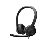 Logitech H390 Auriculares y Cascos, Auriculares con micrófono negro, Alámbrico, Oficina/Centro de llamadas, 20 - 20000 Hz, 197 g, Auriculares, Negro, Minorista