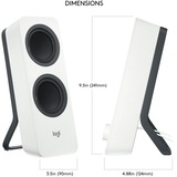 Logitech Z207 Altavoces de ordenador Bluetooth, Altavoces de PC blanco, 2.0 canales, Inalámbrico y alámbrico, 5 W, Blanco