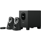 Logitech Z313 25 W Negro 2.1 canales, Altavoces de PC negro/Plateado, 2.1 canales, 25 W, PC, Negro, 50 W, Alámbrico, Minorista