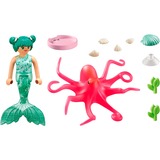 PLAYMOBIL Princess Magic Sirena con pulpo que cambia de color, Juegos de construcción 