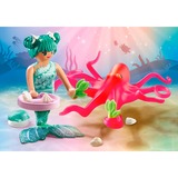 PLAYMOBIL Princess Magic Sirena con pulpo que cambia de color, Juegos de construcción 