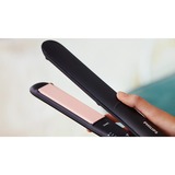 Philips StraightCare Essential BHS378/00, Plancha de pelo negro/rosado