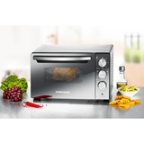 Rommelsbacher BGS 1400 horno Horno eléctrico 22 L 1380 W Negro, Plata, Mini horno plateado/Negro, Pequeño, Horno eléctrico, 22 L, 1380 W, 22 L, 230 °C