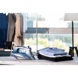 Rowenta DW4320 Plancha vapor-seco Suela Microsteam 300 Láser 2500 W Azul, Plancha a vapor gris oscuro/Azul, Plancha vapor-seco, Suela Microsteam 300 Láser, 2 m, 160 g/min, Azul, 40 g/min