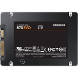 SAMSUNG 870 EVO 2000 GB Negro, Unidad de estado sólido 2000 GB, 2.5", 560 MB/s, Negro