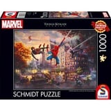 Schmidt Spiele Thomas Kinkade Studios: Marvel Spider-Man & Friends - La Alianza Definitiva, Puzzle 