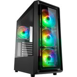 Sharkoon TK4 RGB reacondicionado, Cajas de torre negro