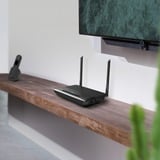 TP-Link TD-W9960V router inalámbrico Gigabit Ethernet Banda única (2,4 GHz) Negro negro, Wi-Fi 4 (802.11n), Banda única (2,4 GHz), Ethernet, VDSL, Negro, Router de sobremesa