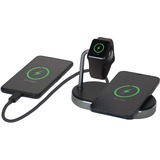 Verbatim WCS-02 Universal Negro USB Cargador inalámbrico Carga rápida Interior, Estación de carga negro/Aluminio, Interior, USB, Cargador inalámbrico, 1,5 m, Negro