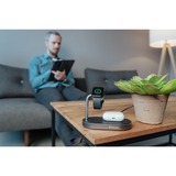 Verbatim WCS-02 Universal Negro USB Cargador inalámbrico Carga rápida Interior, Estación de carga negro/Aluminio, Interior, USB, Cargador inalámbrico, 1,5 m, Negro