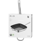 WMF Durado 07.4844.6021 cacerola Sartén parrilla Plaza, Pan acero fino/Antracita, Plaza, Sartén parrilla, Acero inoxidable, CeraProtect, 400 °C, Acero inoxidable