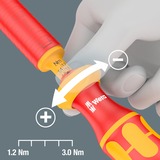 Wera Kraftform Kompakt VDE 15 Torque extra slim 1 Tool Finder, 15 piezas, Destornillador rojo/Amarillo