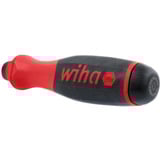 Wiha Destornillador con portapuntas SoftFinish, 1/4" negro/Rojo