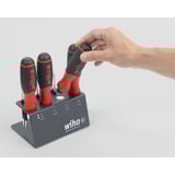 Wiha Destornillador con portapuntas SoftFinish, 1/4" negro/Rojo