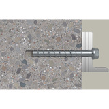 fischer Tornillo para hormigón UltraCut FBS II 8x80 30/15/- Hexagonal con arandela TX 