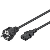 goobay Cable de conexión para dispositivos de corriente alterna C13 > Enchufe con toma de tierra negro
