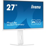 iiyama ProLite XUB2797HSU-W2 pantalla para PC 68,6 cm (27") 1920 x 1080 Pixeles Full HD LED Blanco, Monitor LED blanco (mate), 68,6 cm (27"), 1920 x 1080 Pixeles, Full HD, LED, 1 ms, Blanco