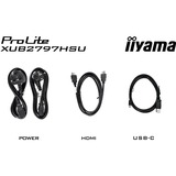 iiyama ProLite XUB2797HSU-W2 pantalla para PC 68,6 cm (27") 1920 x 1080 Pixeles Full HD LED Blanco, Monitor LED blanco (mate), 68,6 cm (27"), 1920 x 1080 Pixeles, Full HD, LED, 1 ms, Blanco