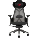 ASUS ROG Destrier Ergo Asiento de malla Respaldo de rejilla, Asientos de juego negro/Gris, Asiento de malla, Respaldo de rejilla, Negro, Gris, Aluminio, Negro