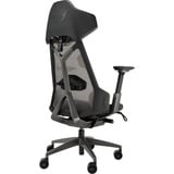 ASUS ROG Destrier Ergo Asiento de malla Respaldo de rejilla, Asientos de juego negro/Gris, Asiento de malla, Respaldo de rejilla, Negro, Gris, Aluminio, Negro