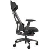 ASUS ROG Destrier Ergo Asiento de malla Respaldo de rejilla, Asientos de juego negro/Gris, Asiento de malla, Respaldo de rejilla, Negro, Gris, Aluminio, Negro
