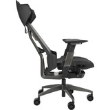 ASUS ROG Destrier Ergo Asiento de malla Respaldo de rejilla, Asientos de juego negro/Gris, Asiento de malla, Respaldo de rejilla, Negro, Gris, Aluminio, Negro