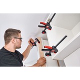 BESSEY 2x abrazadera de mesa de una mano EZR15SET, Gato negro/Rojo