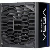 Chieftec Vega PPG-850-S Watt unidad de fuente de alimentación 850 W 20+4 pin ATX ATX Negro, Fuente de alimentación de PC negro, 850 W, 100 - 240 V, Sobreintensidad, Sobretensión, Sobrevoltaje, Sobrecalentamiento, Cortocircuito, Surge & inrush..., 20+4 pin ATX, 60 cm, 400 mm