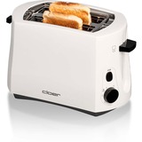 Cloer 331 tostadora 2 rebanada(s) 825 W Blanco blanco, 2 rebanada(s), Blanco, 825 W, 230 V, 0,97 m, 170 x 280 x 180 mm