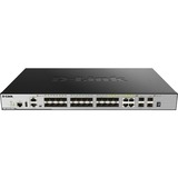 D-Link DGS-3630-28SC switch Gestionado L3 1U Negro, Interruptor/Conmutador Gestionado, L3, Bidireccional completo (Full duplex), Montaje en rack, 1U