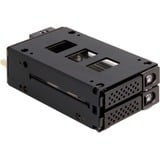 DeLOCK Marco intercambiable Slim Bay para 2 x 2,5″ U.2 NVMe SSD, Caja de unidades 