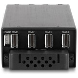 DeLOCK Marco intercambiable Slim Bay para 4 x M.2 NVMe SSD con conexión Slim SAS SFF-8654, Chasis intercambiable 