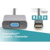 Digitus Adaptador / Convertidor DisplayPort > VGA HD15 negro