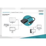 Digitus Adaptador / Convertidor DisplayPort > VGA HD15 negro