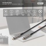Digitus Cable de conexión 4K USB-C AOC AV negro
