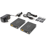 Digitus Set Extensor HDMI 4K/60Hz, 70 Metros, Alargador de HDMI negro