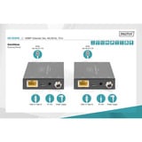 Digitus Set Extensor HDMI 4K/60Hz, 70 Metros, Alargador de HDMI negro