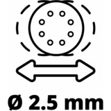 Einhell TE-RS 40 E 24000 RPM, Lijadora orbital rojo/Negro, 12000 RPM, 24000 RPM, 2,5 mm, 1,25 mm, Corriente alterna, 230 V