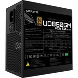 GIGABYTE GP-UD850GM PG5 unidad de fuente de alimentación 850 W 20+4 pin ATX ATX Negro, Fuente de alimentación de PC negro, 850 W, 100 - 240 V, 50 - 60 Hz, 12 - 6 A, 6 A, 12 A