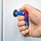 KNIPEX Llave para armarios de conmutación "DoubleJoint", Llave de tubo azul/Rojo
