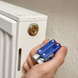 KNIPEX Llave para armarios de conmutación "DoubleJoint", Llave de tubo azul/Rojo