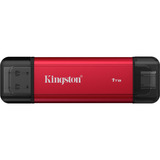 Kingston Dual Portable 1 TB, Unidad de estado sólido rojo/Negro