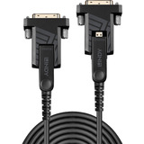 Lindy 20m Fibra Óptica Híbrida Micro-HDMI 18G, Cable negro