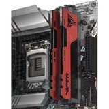 Patriot Viper Elite PVE2432G320C8K módulo de memoria 32 GB 2 x 16 GB DDR4 3200 MHz, Memoria RAM rojo/Negro, 32 GB, 2 x 16 GB, DDR4, 3200 MHz, 288-pin DIMM, Negro, Rojo