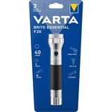VARTA Brite Essential F20, Linterna plateado/Negro