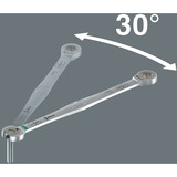 Wera Juego de llaves combinadas con trinquete 6007 Joker Imperial 8, 8 piezas, Llave de tuercas 