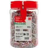 fischer 570548, DuoPower 6x30, Pasador gris claro/Rojo