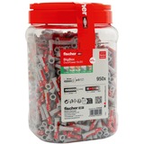 fischer Taco DUOPOWER 6x30 BigBox, Pasador gris claro/Rojo