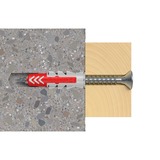 fischer Taco DUOPOWER 6x30 BigBox, Pasador gris claro/Rojo